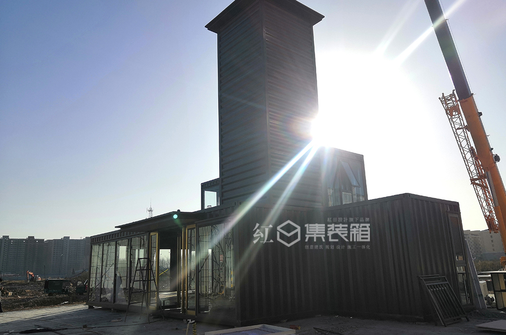 汝南壹號(hào)院集裝箱售樓部設(shè)計(jì)施工